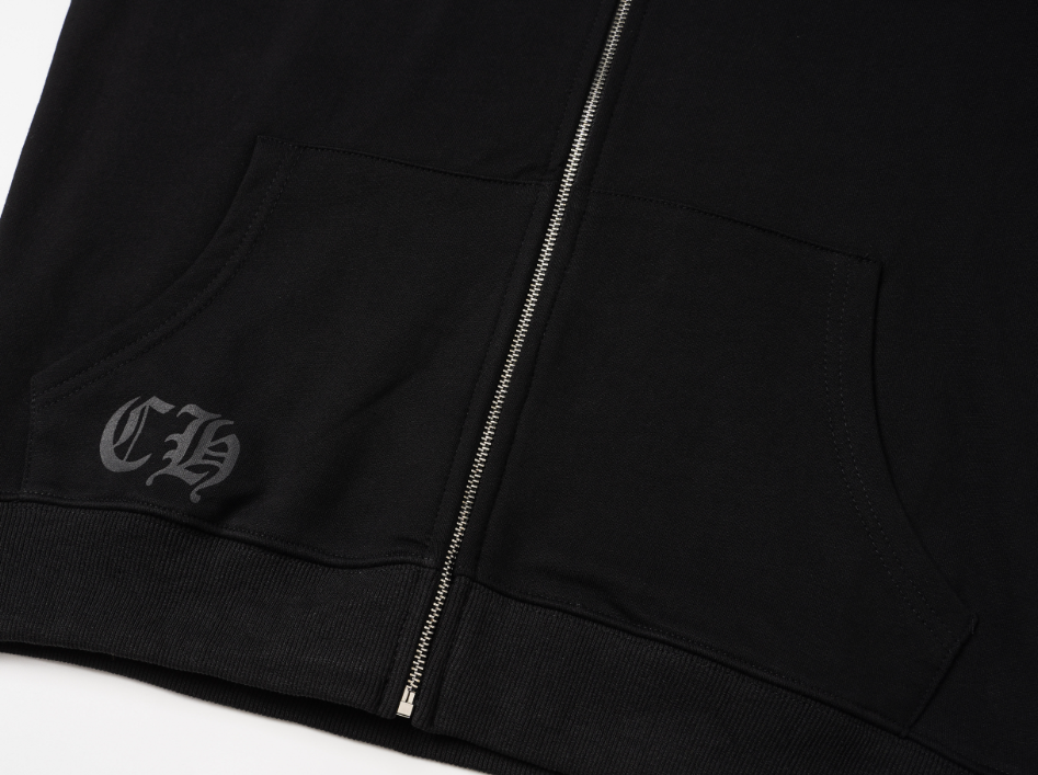 Chrome Hearts Zip-Up - Black
