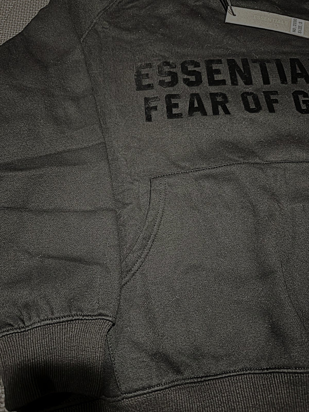 Fear of God Essentials Hoodie - Black/Black