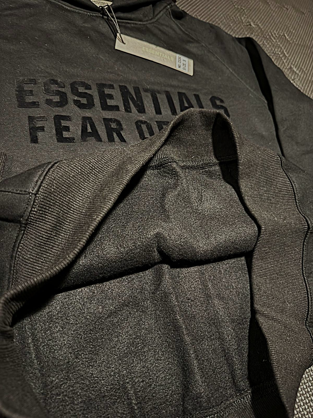 Fear of God Essentials Hoodie - Black/Black