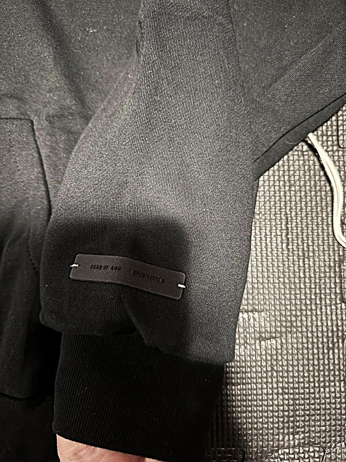 Fear of God Essentials Zip Up Hoodie - Black/Grey