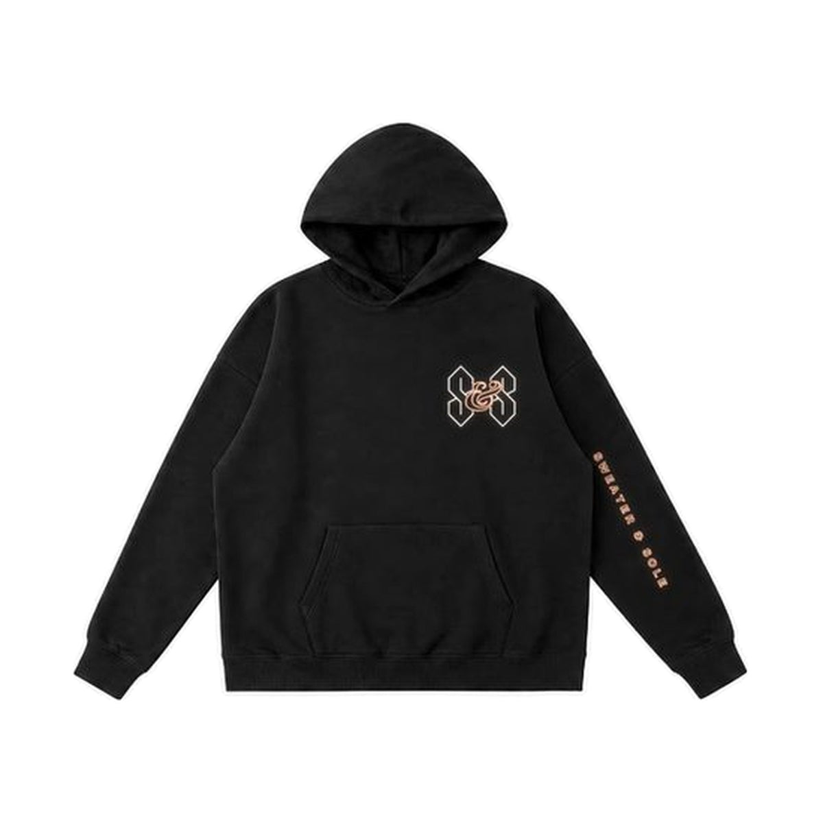 01 Neon hoodie in Black, front
