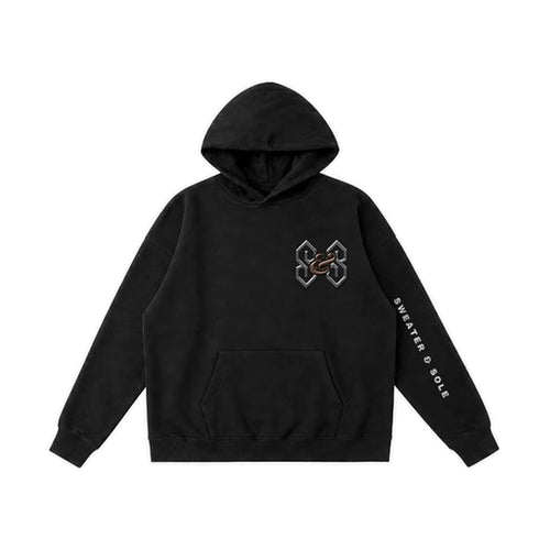 02 Forged hoodie in Black, front