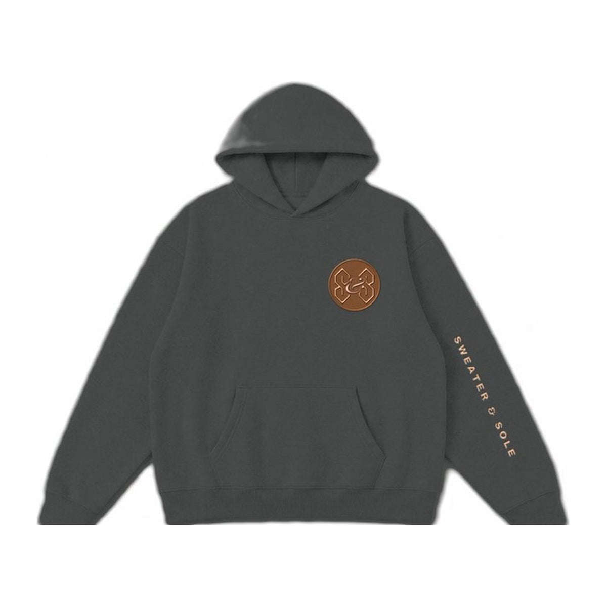 03 Sole hoodie in Charcoal, front