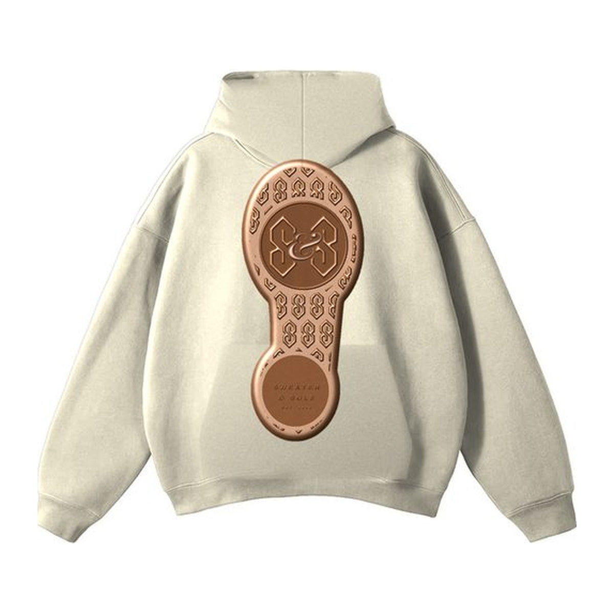 03 Sole hoodie in Cream, back