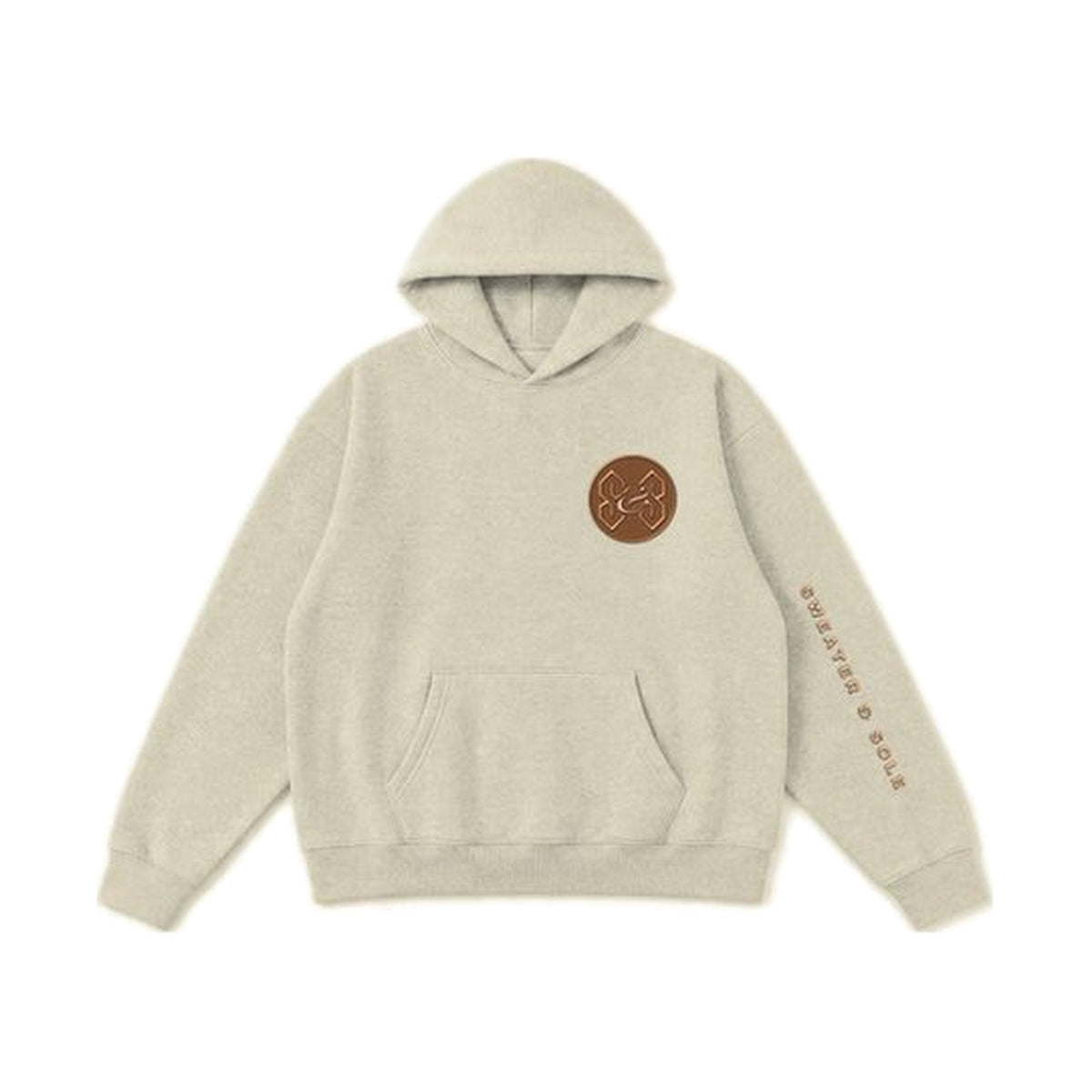 03 Sole hoodie in Cream, front