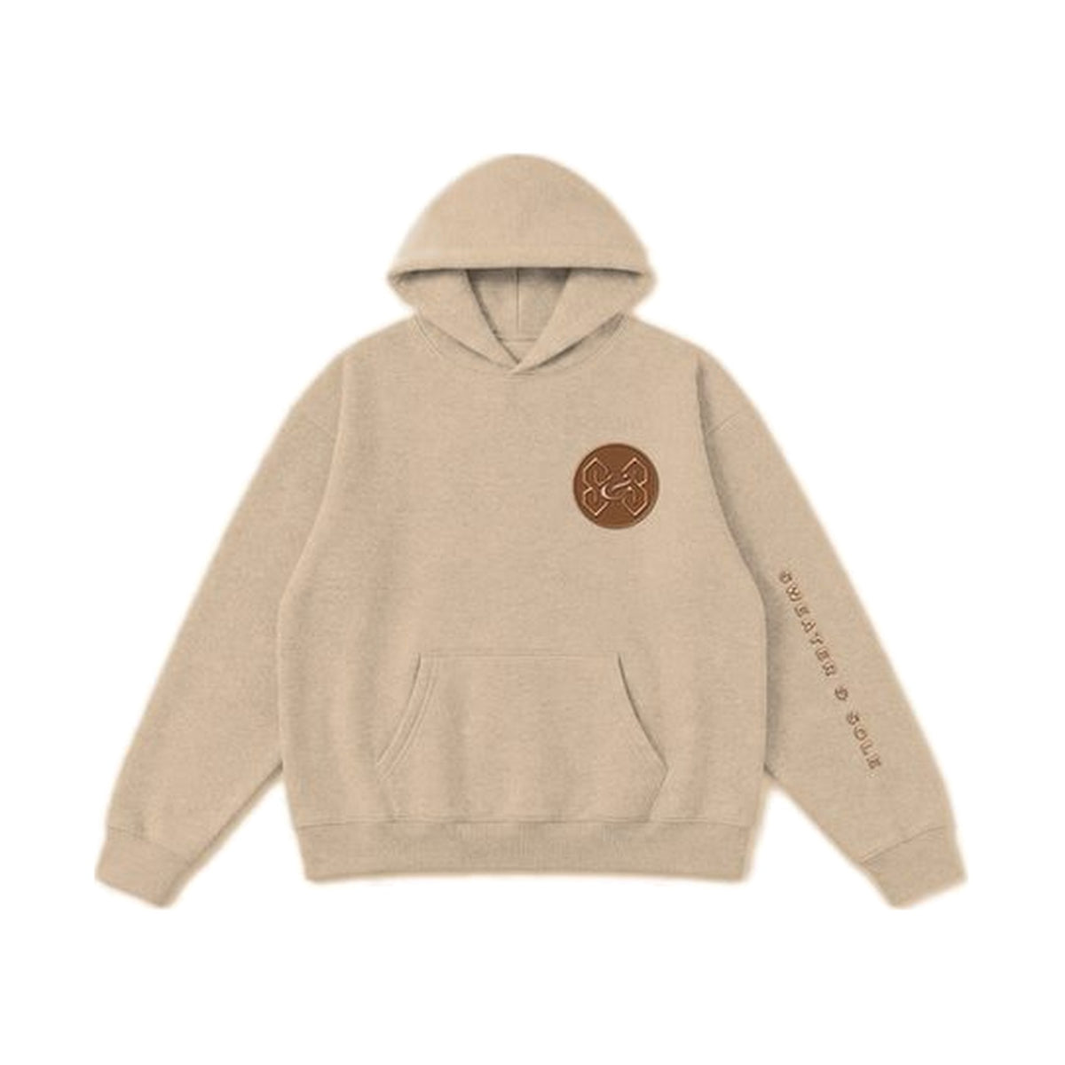 03 Sole hoodie in Khaki, front