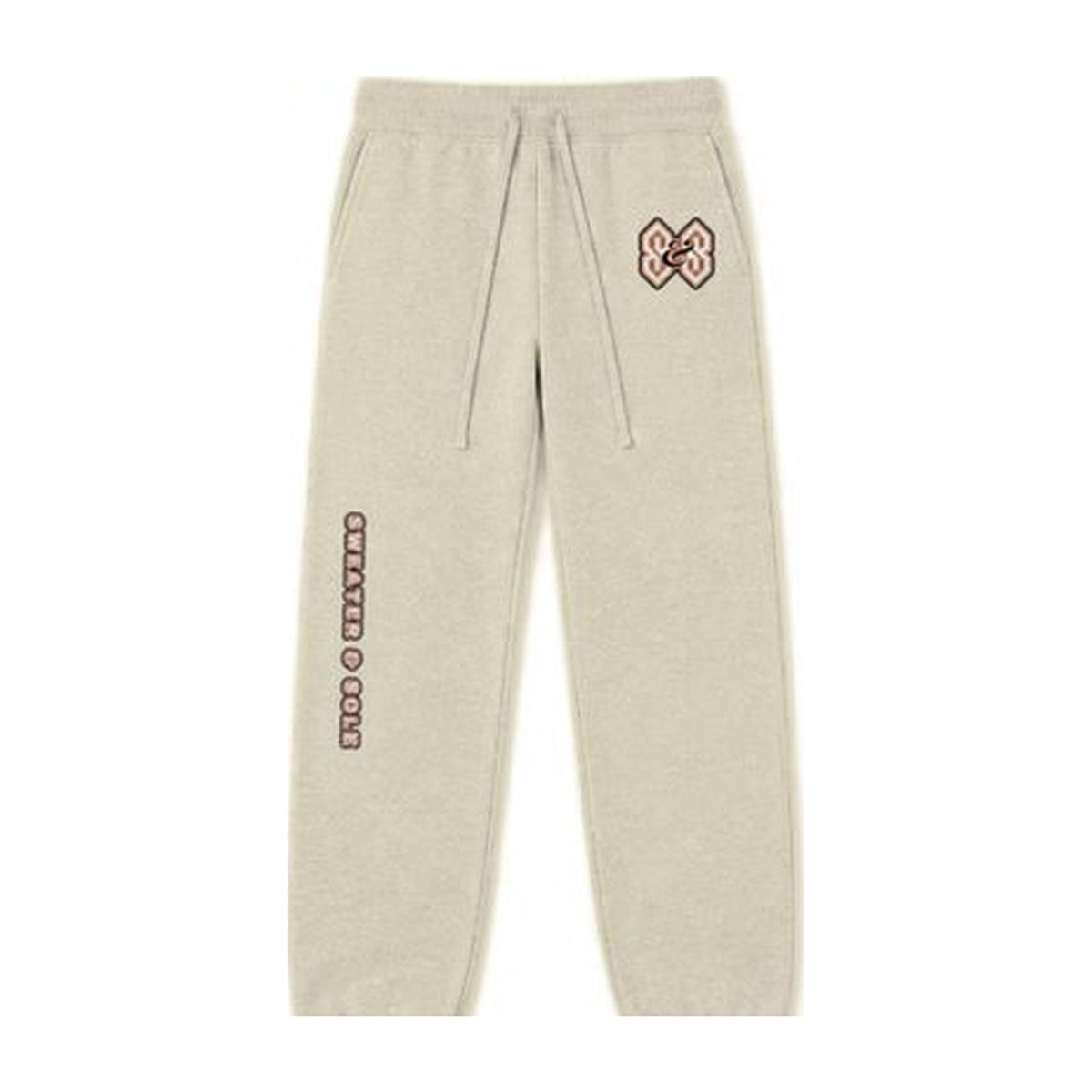 04 Varsity sweatpants in Cream, front