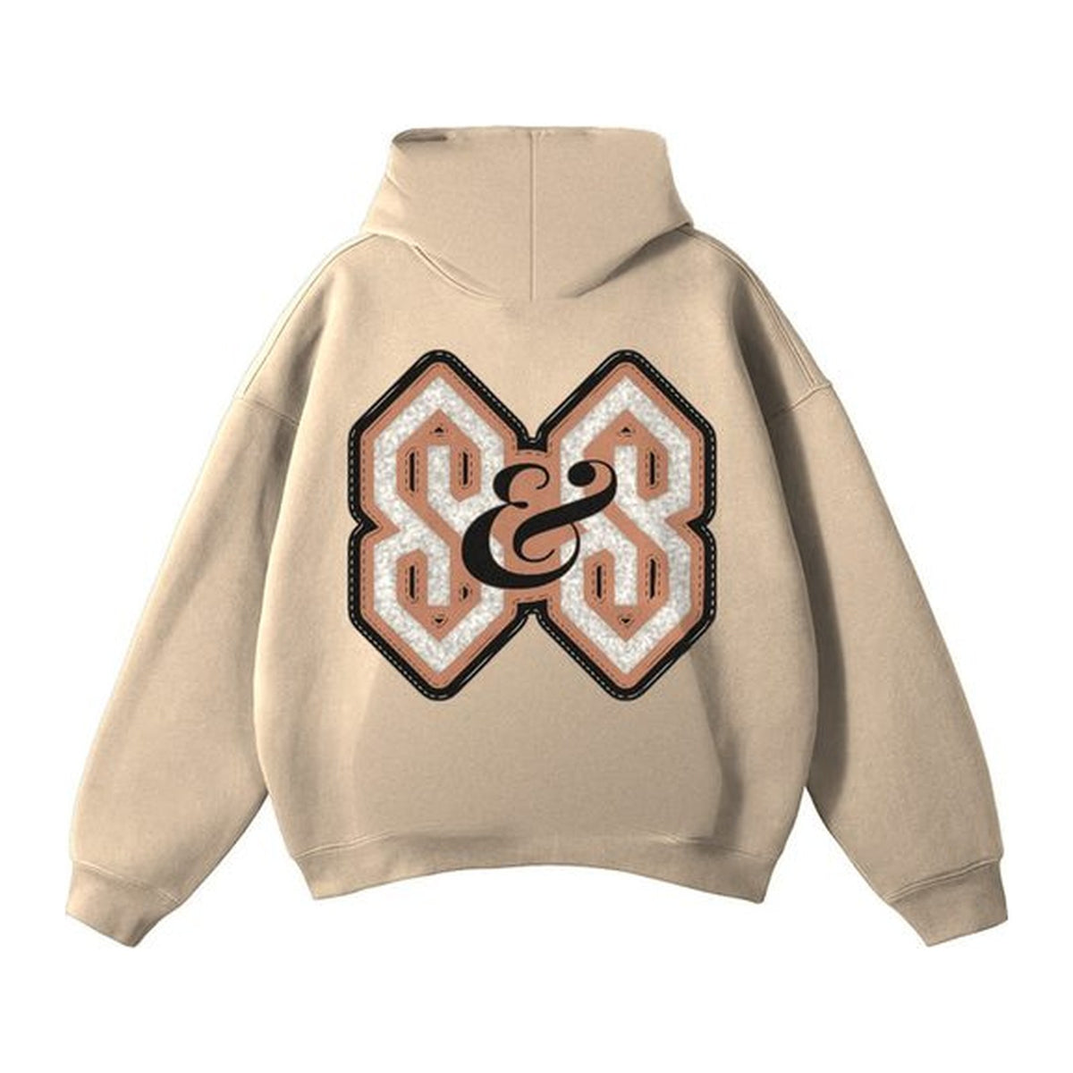 04 Varsity hoodie in Khaki, back