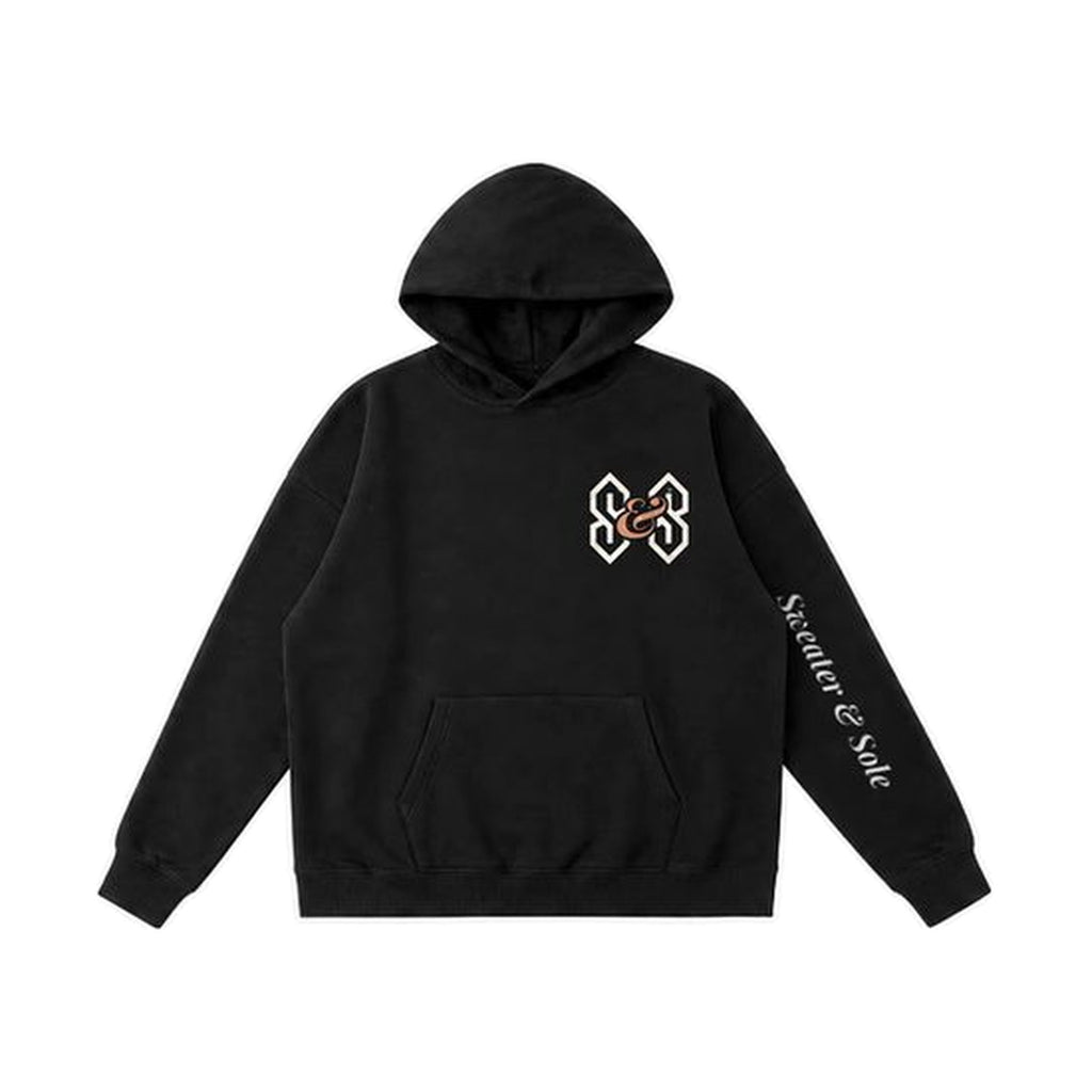 05 Street hoodie in Black, front