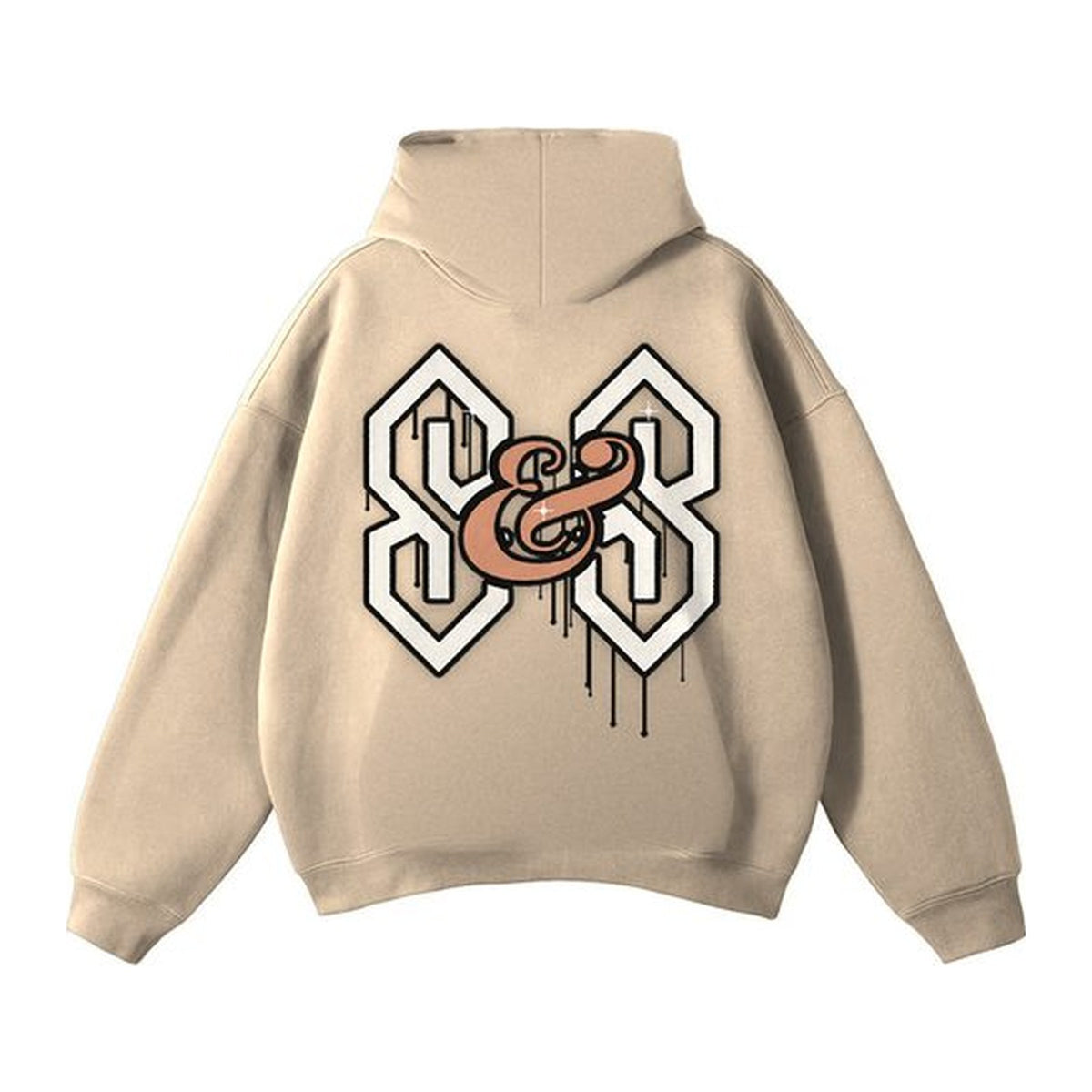 05 Street hoodie in Khaki, back