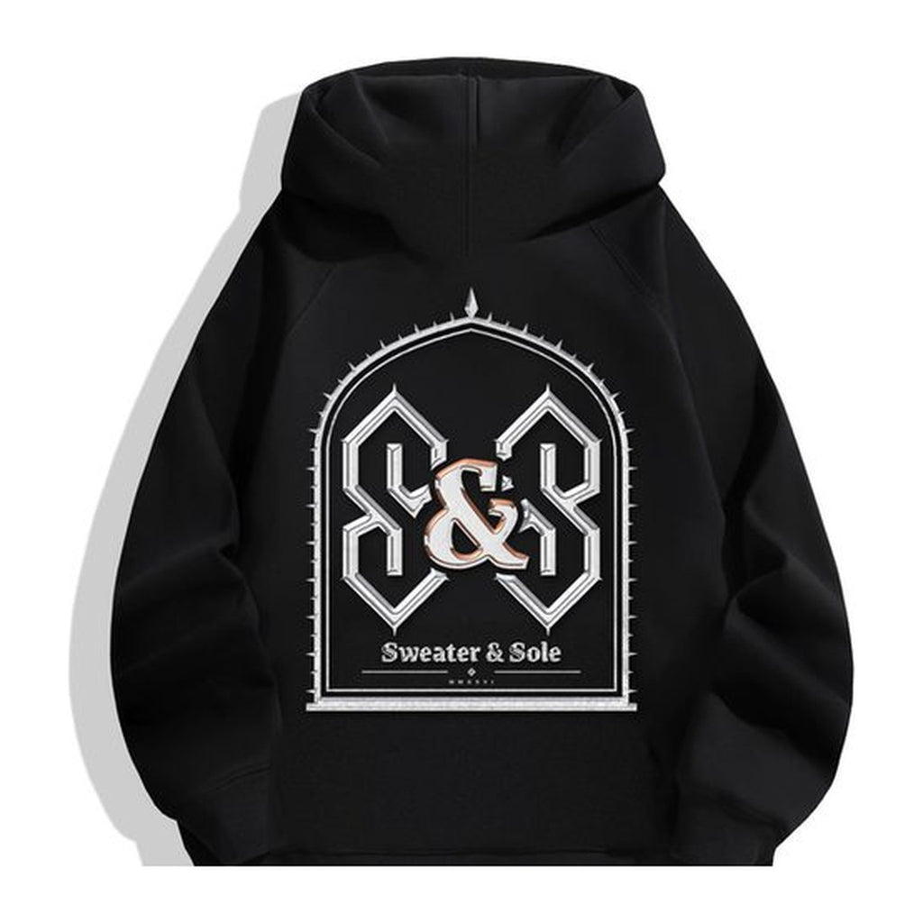 06 Gothic hoodie in Black, back