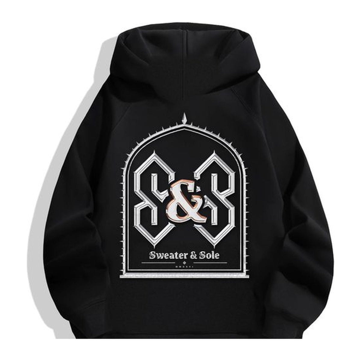 06 Gothic hoodie in Black, back