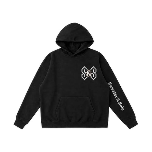 06 Gothic hoodie in Black, front