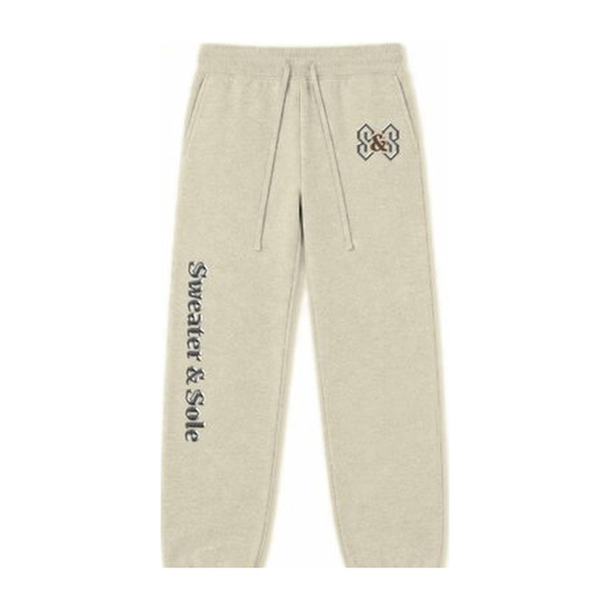 06 Gothic sweatpants in Cream, front