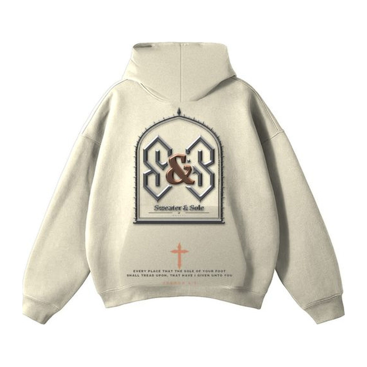 F1 Sole of Your Foot hoodie in Cream, back