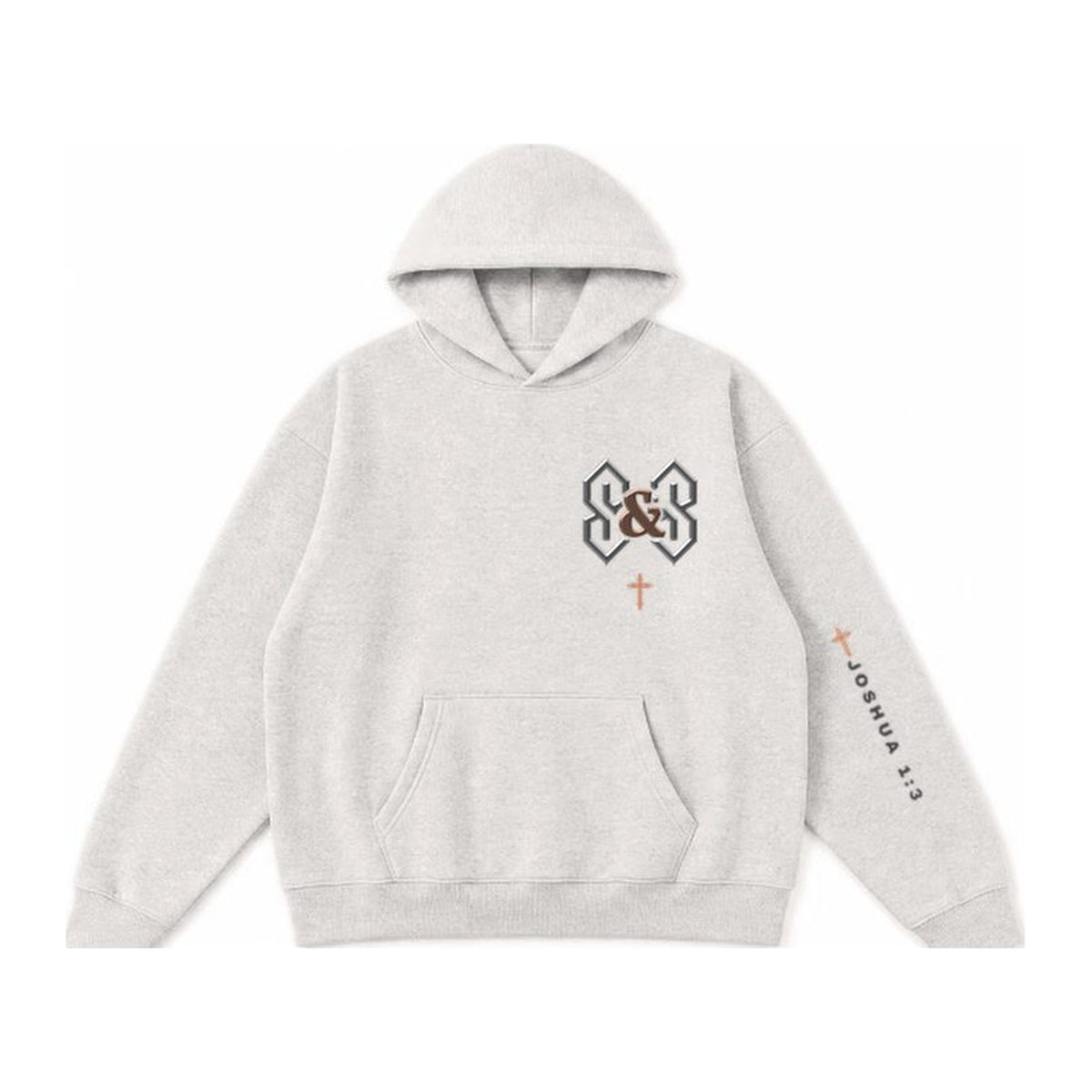 F1 Sole of Your Foot hoodie in Oatmeal Grey, front