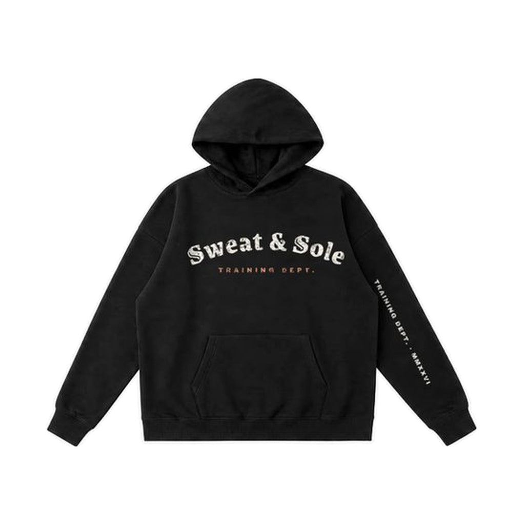 G1 Iron hoodie in Black, front
