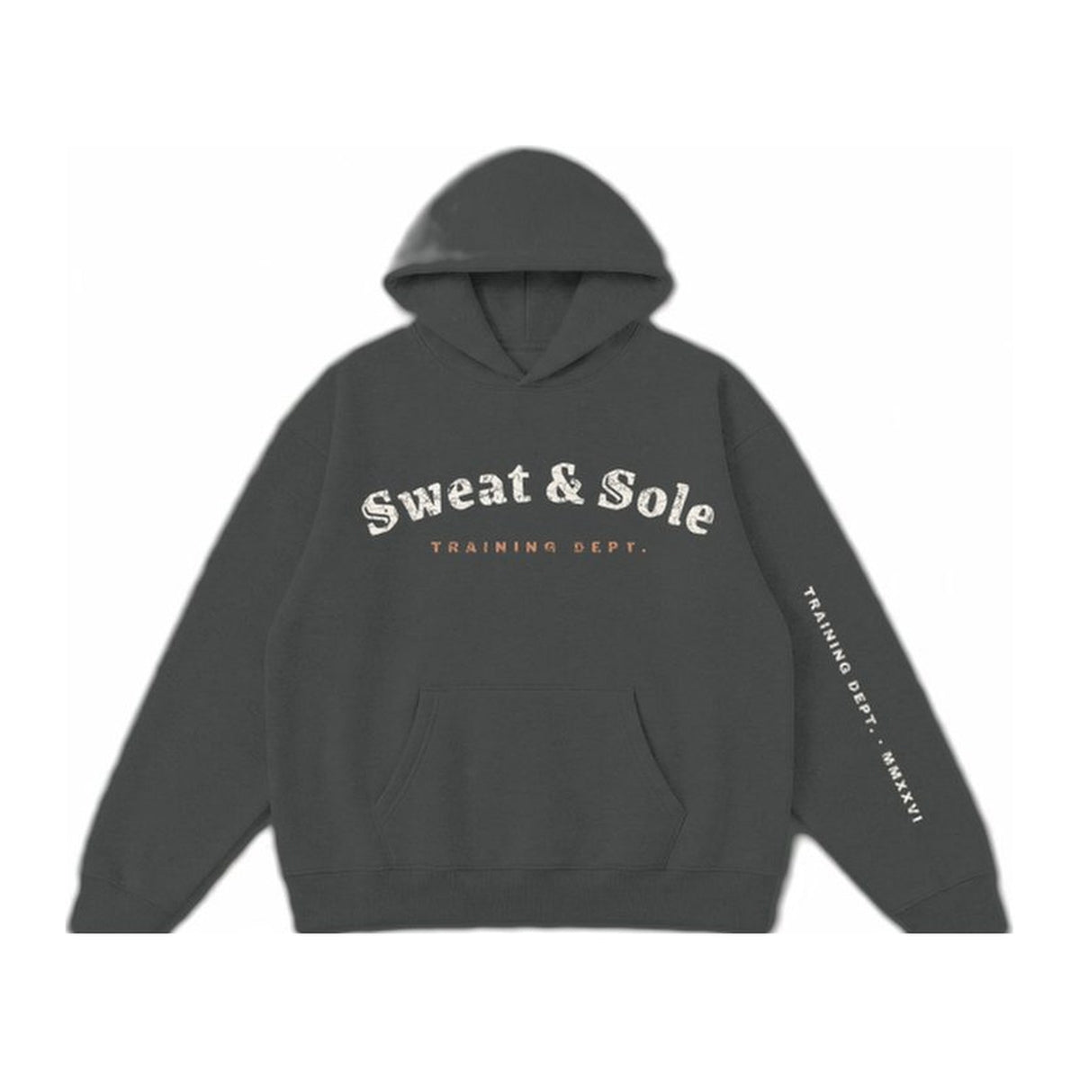 G1 Iron hoodie in Charcoal, front