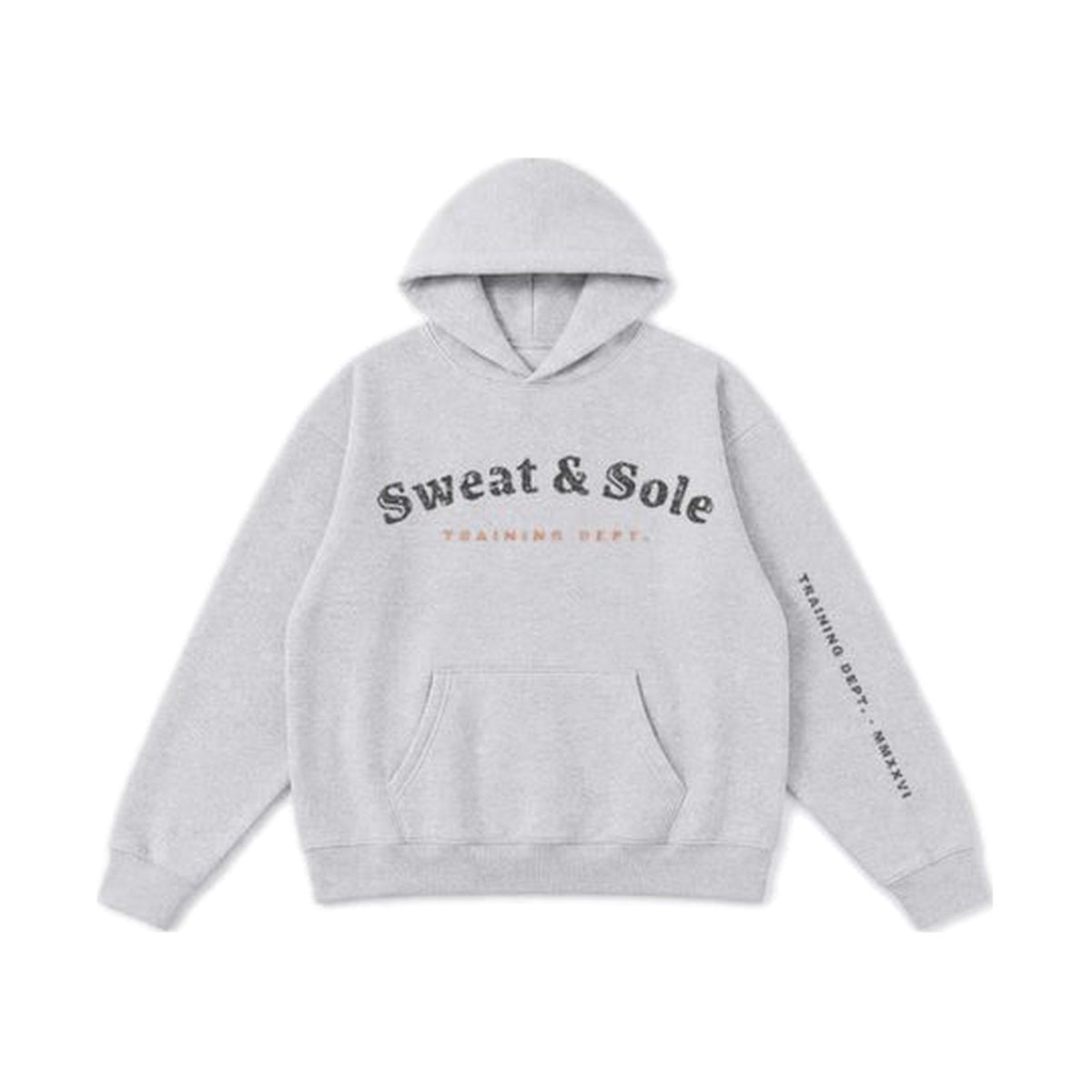 G1 Iron hoodie in Heather Grey, front
