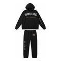 G2 No Days Off hoodie and sweatpant set in Black, front