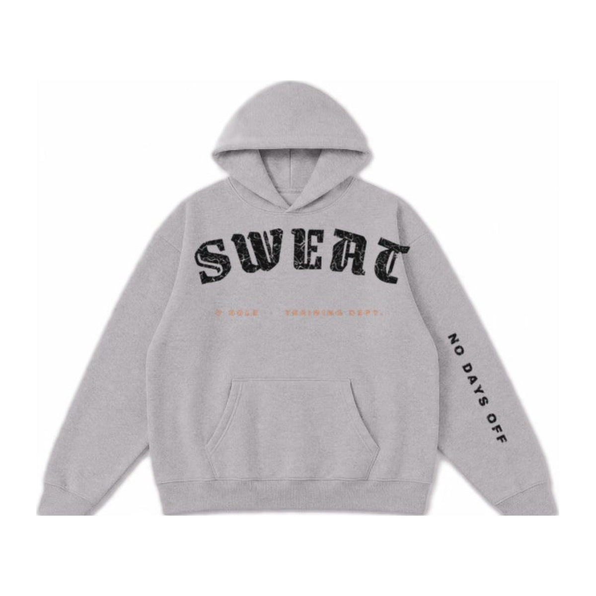 G2 No Days Off hoodie in Cement Grey, front