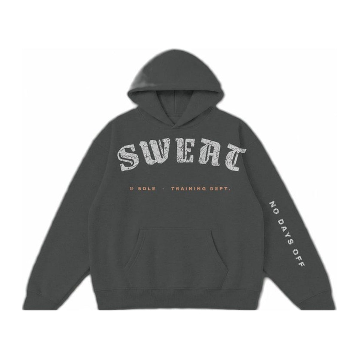 G2 No Days Off hoodie in Charcoal, front