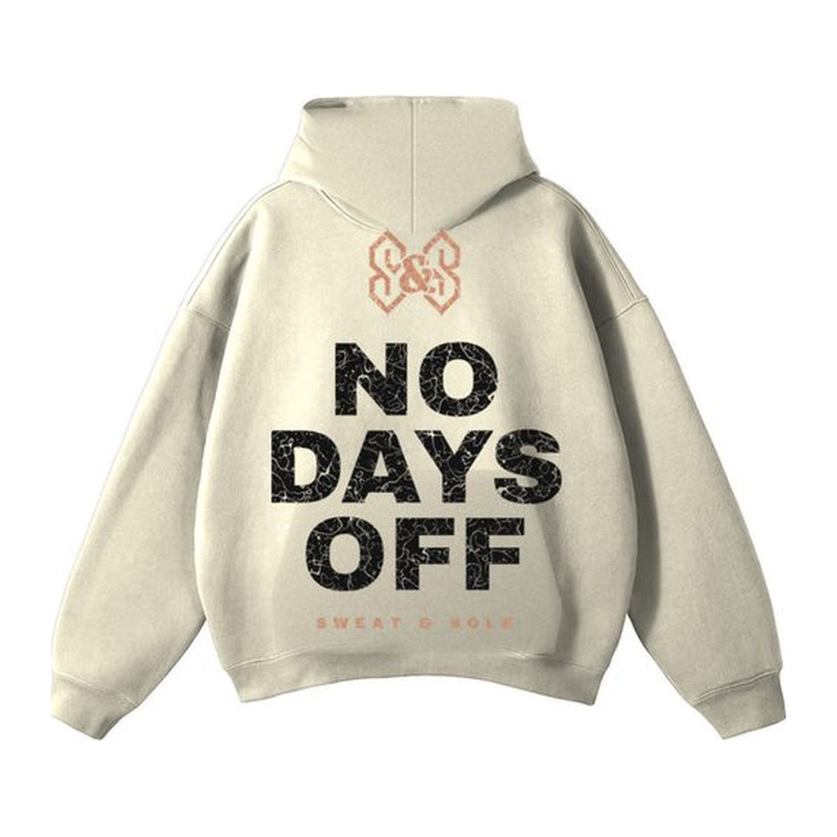 G2 No Days Off hoodie in Cream, back