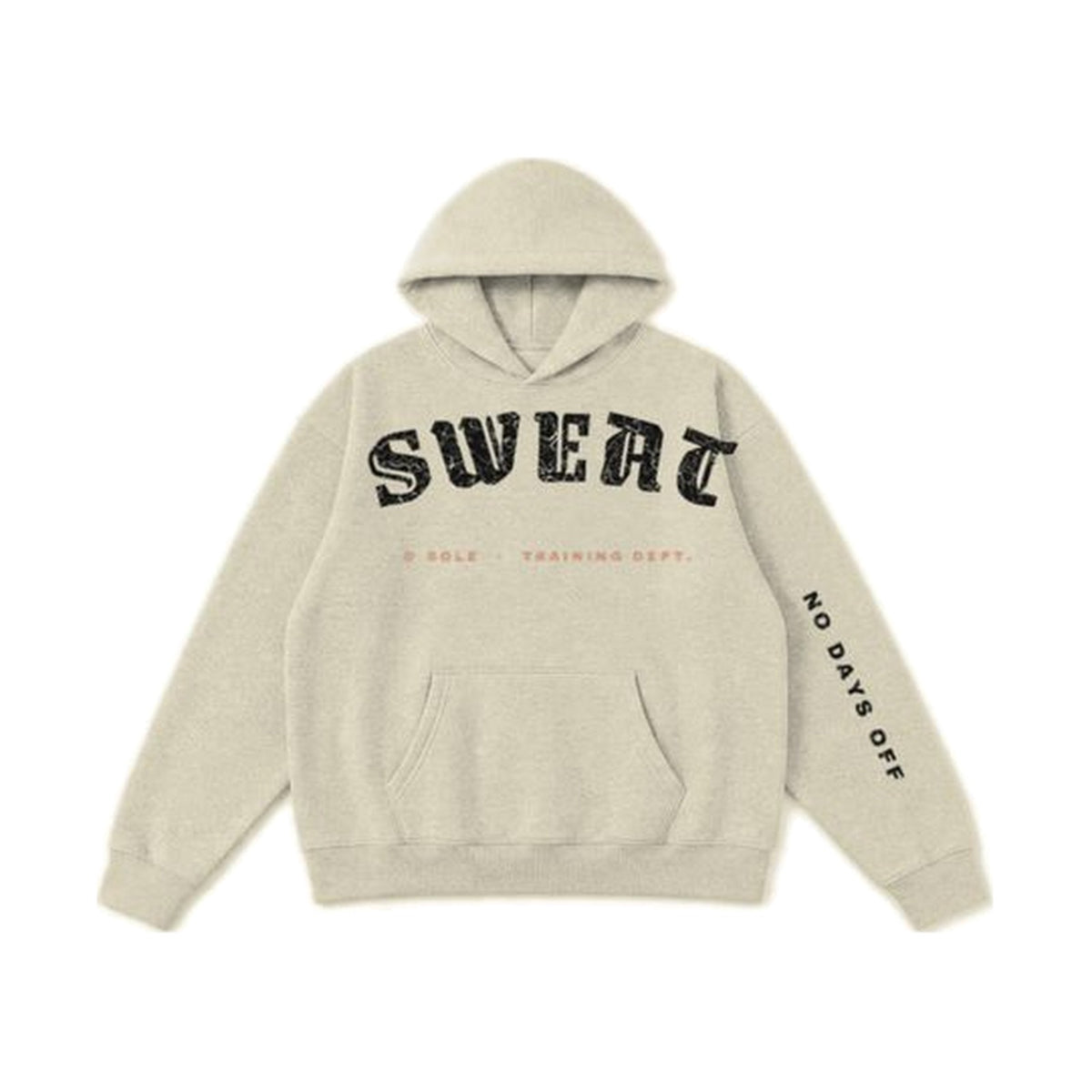 G2 No Days Off hoodie in Cream, front