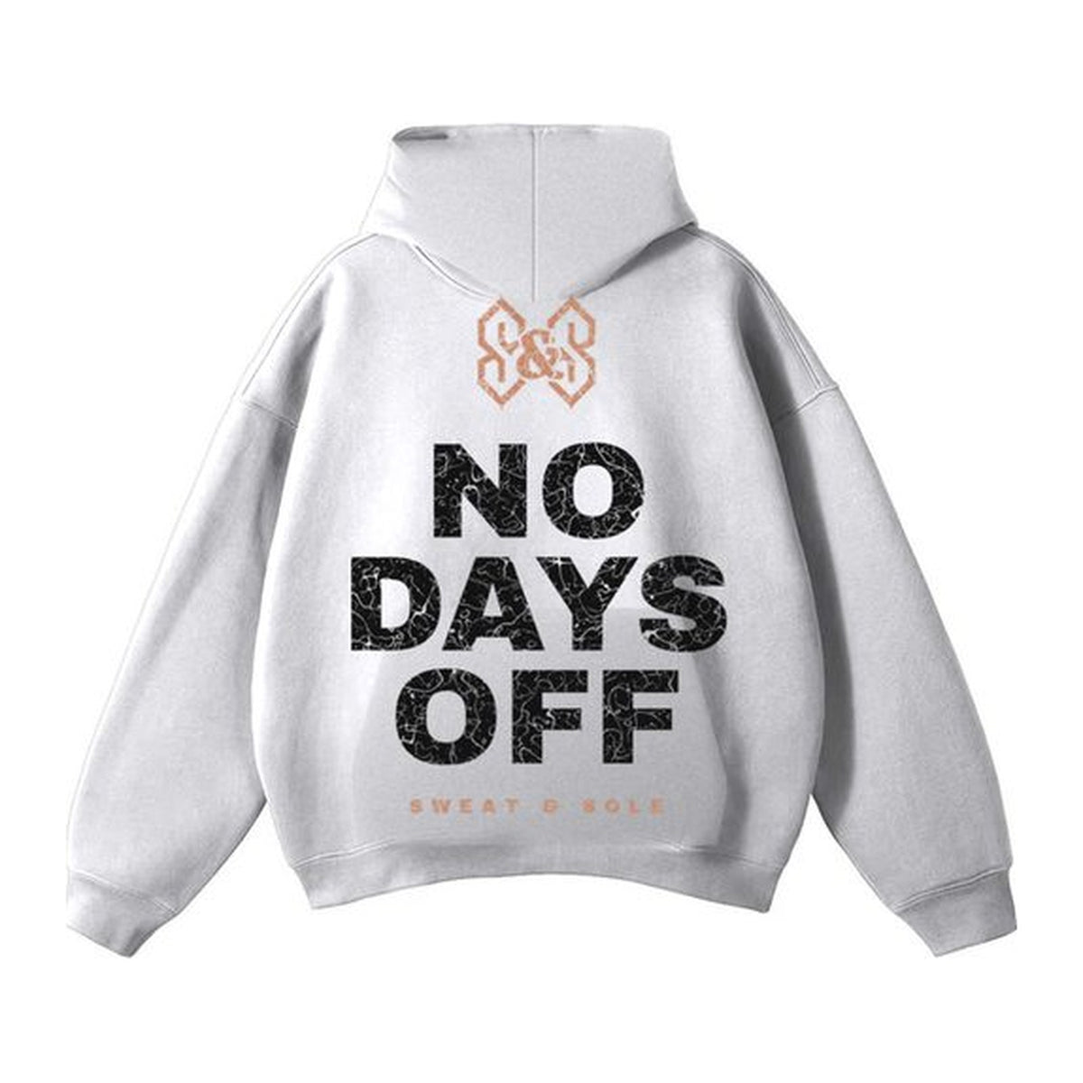 G2 No Days Off hoodie in Heather Grey, back