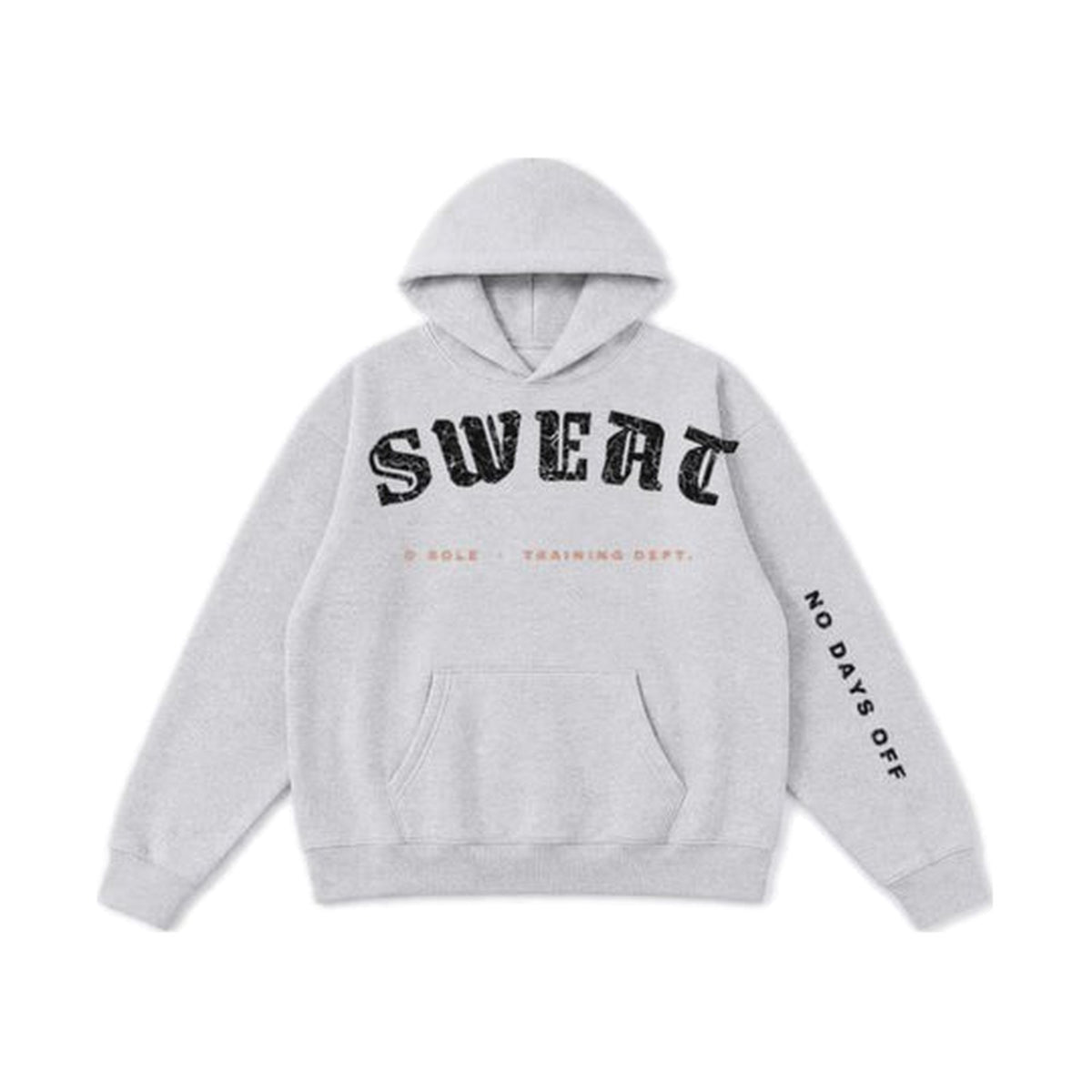G2 No Days Off hoodie in Heather Grey, front
