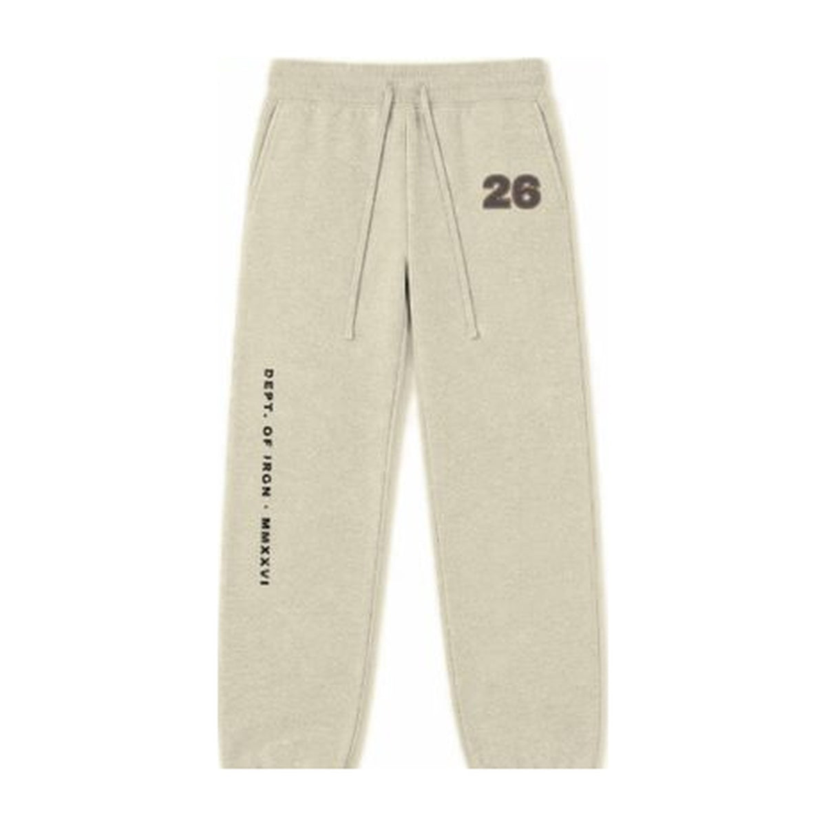 G3 Dept. of Iron sweatpants in Cream, front