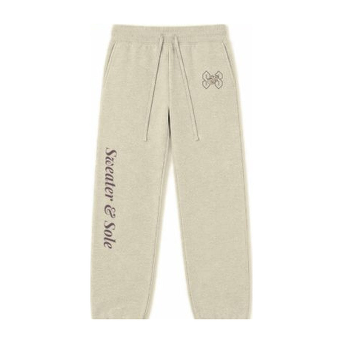 L01 Neon Rose sweatpants in Cream, front