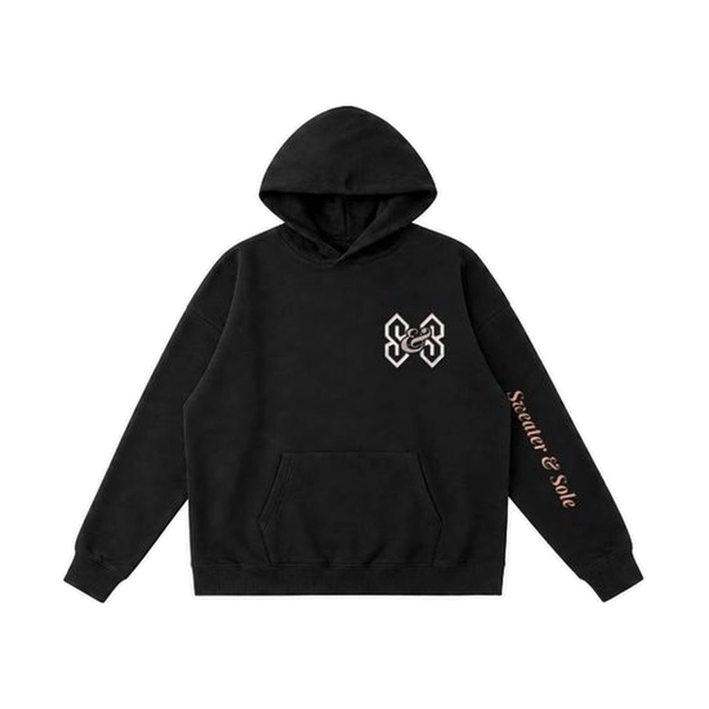 L02 Forged Rose hoodie in Black, front