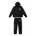 L02 Forged Rose hoodie and sweatpant set in Black, front