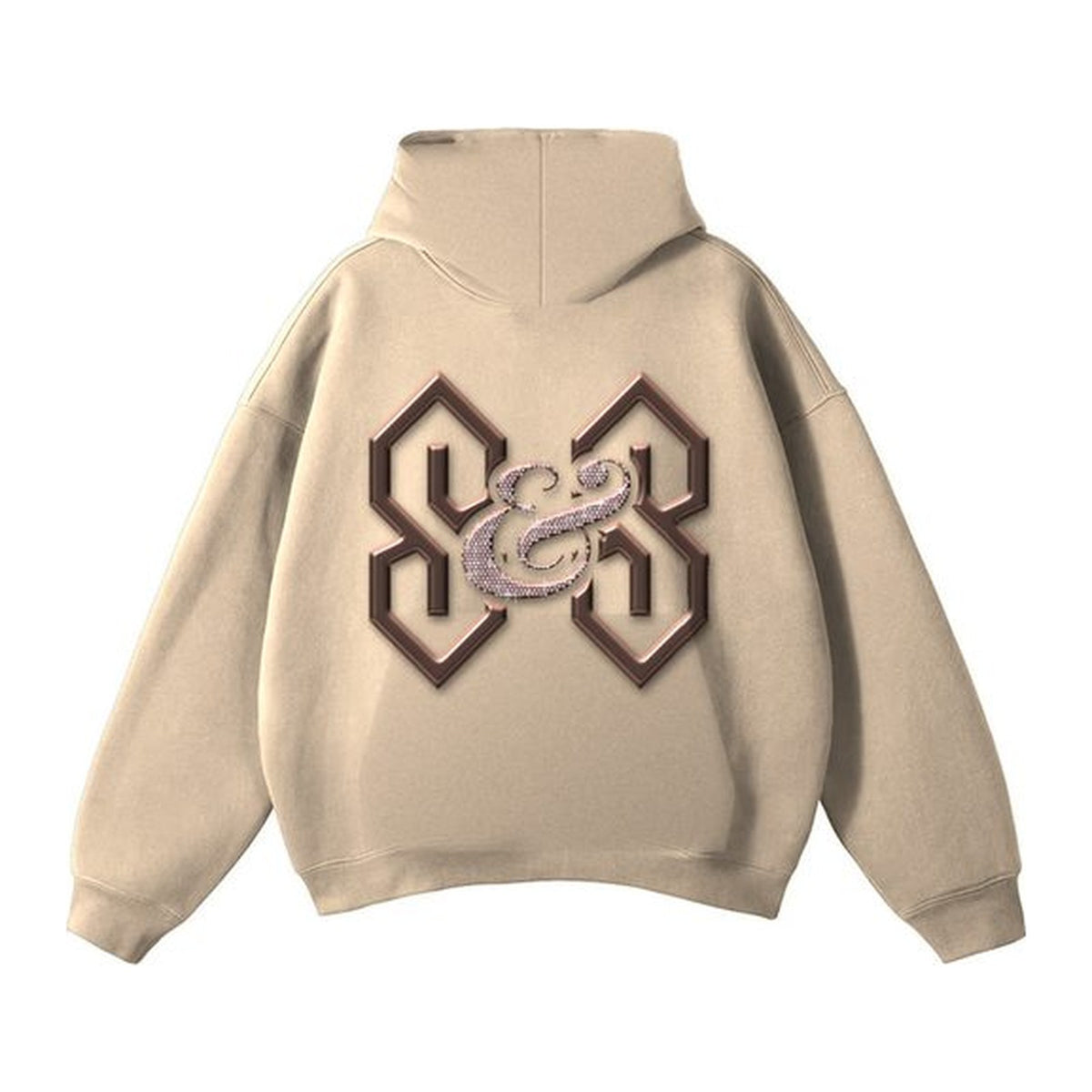 L02 Forged Rose hoodie in Khaki, back