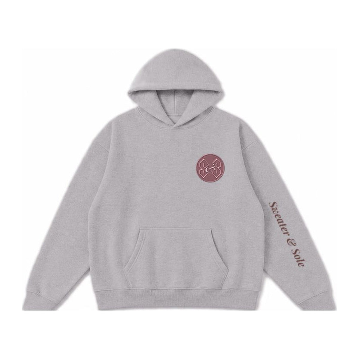 L03 Sole hoodie in Cement Grey, front