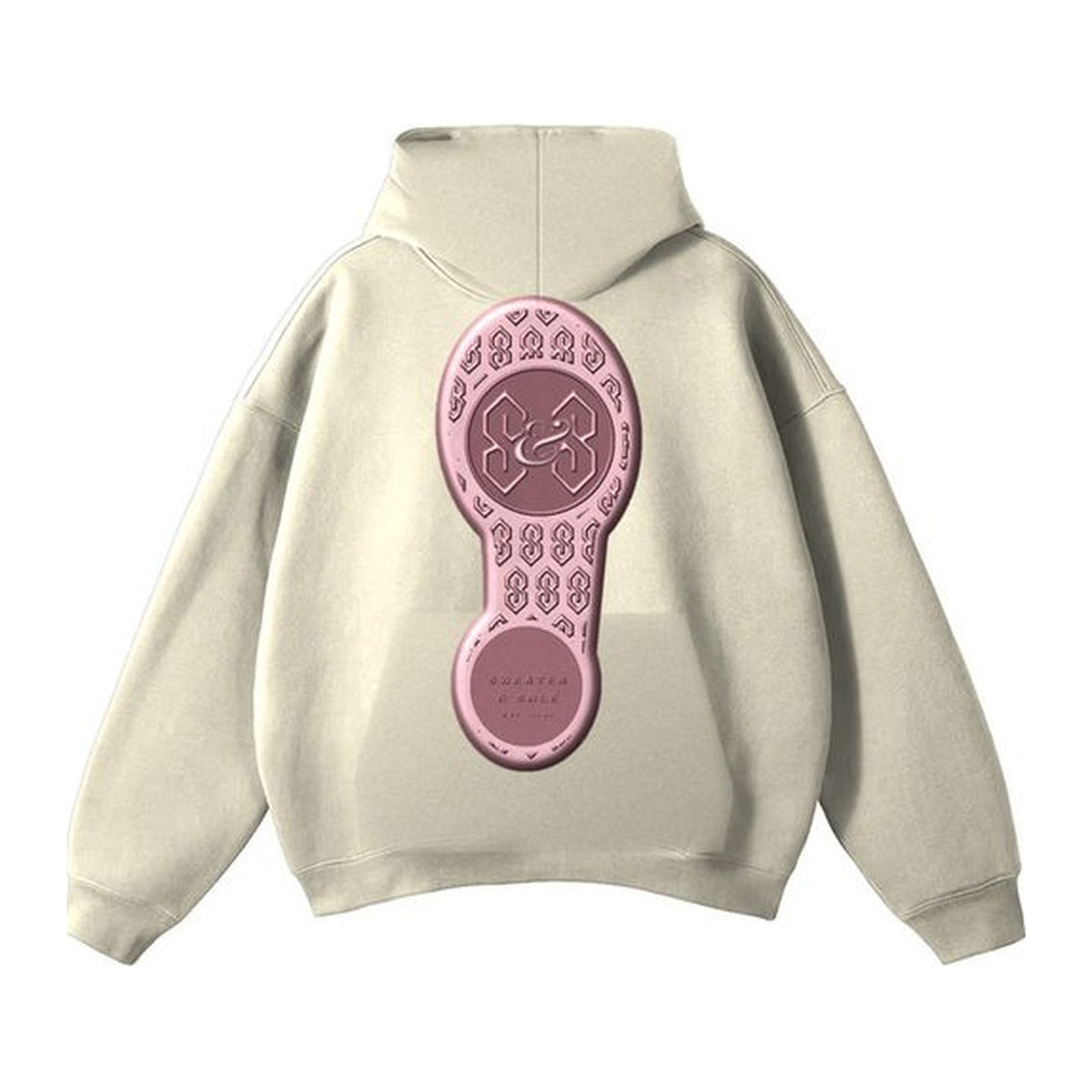 L03 Sole hoodie in Cream, back