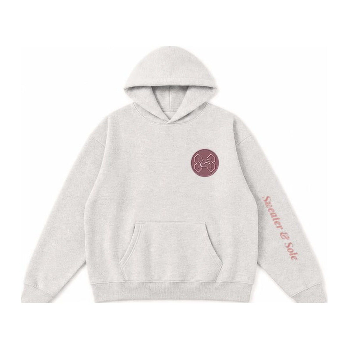 L03 Sole hoodie in Oatmeal Grey, front