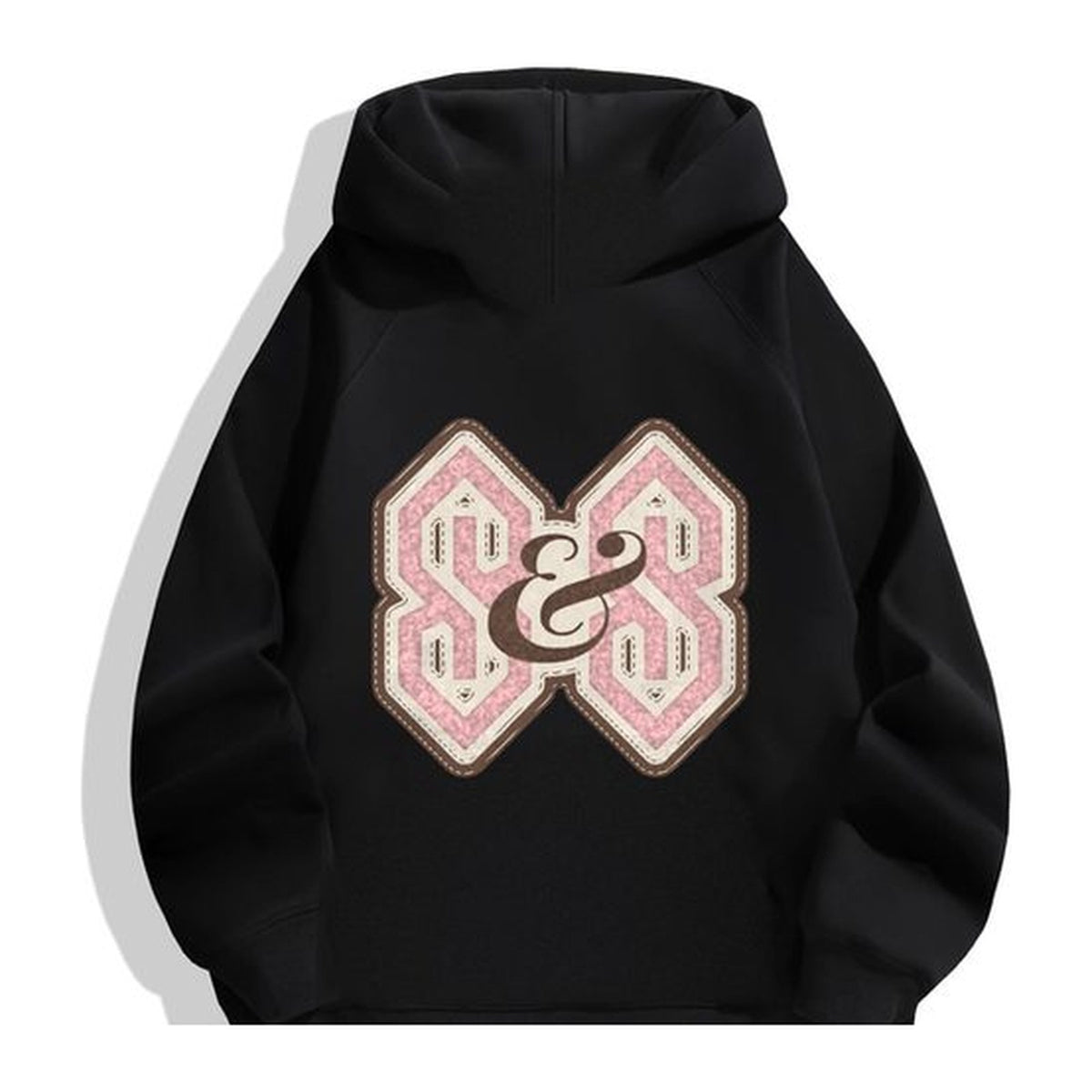 L04 Varsity hoodie in Black, back