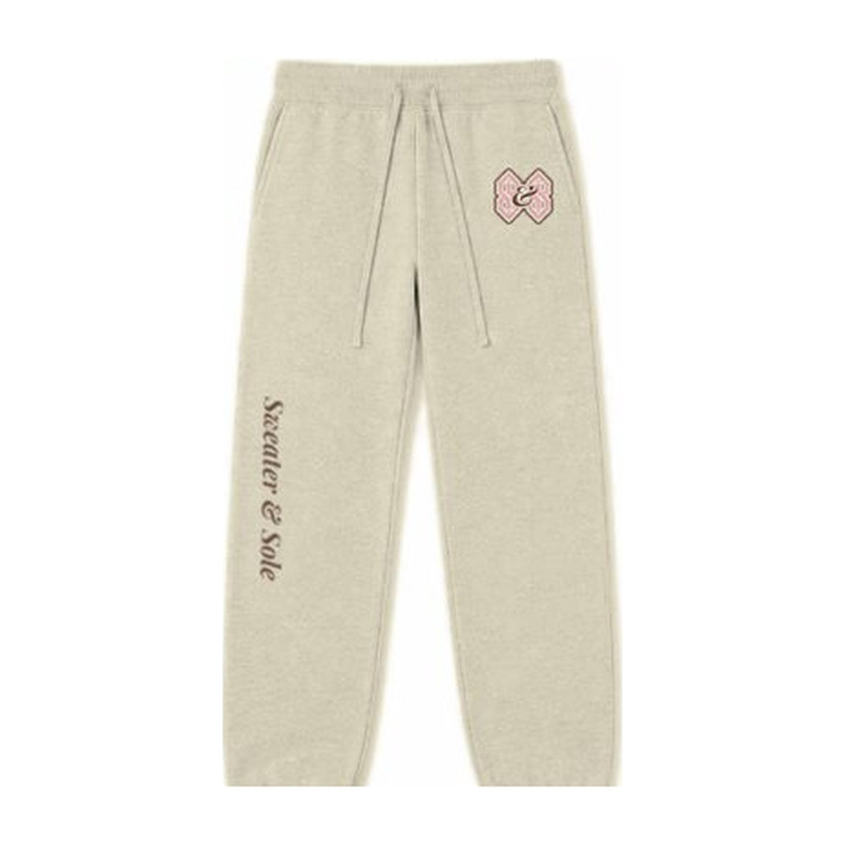 L04 Varsity sweatpants in Cream, front