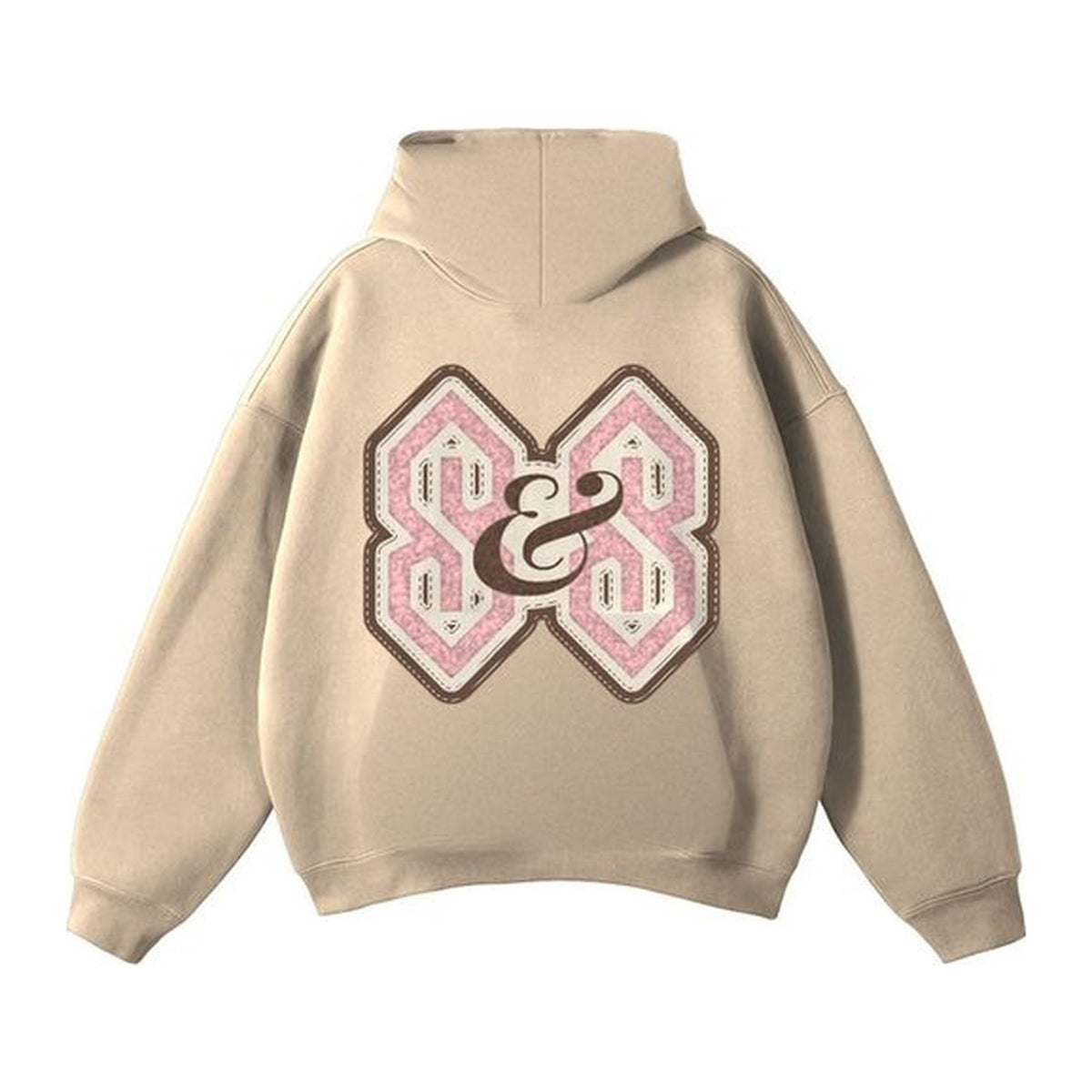 L04 Varsity hoodie in Khaki, back