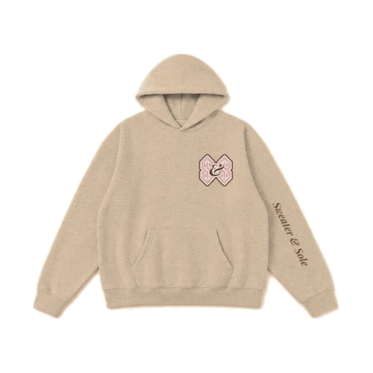L04 Varsity hoodie in Khaki, front
