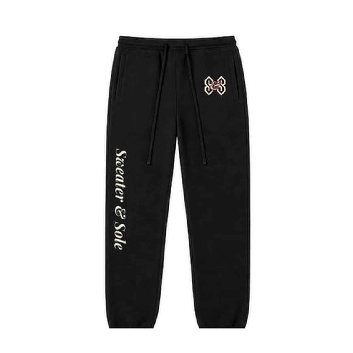 L05 Street sweatpants in Black, front