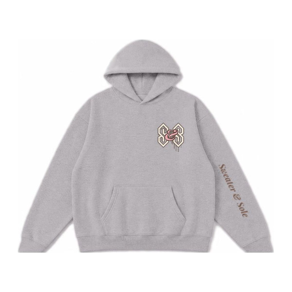 L05 Street hoodie in Cement Grey, front