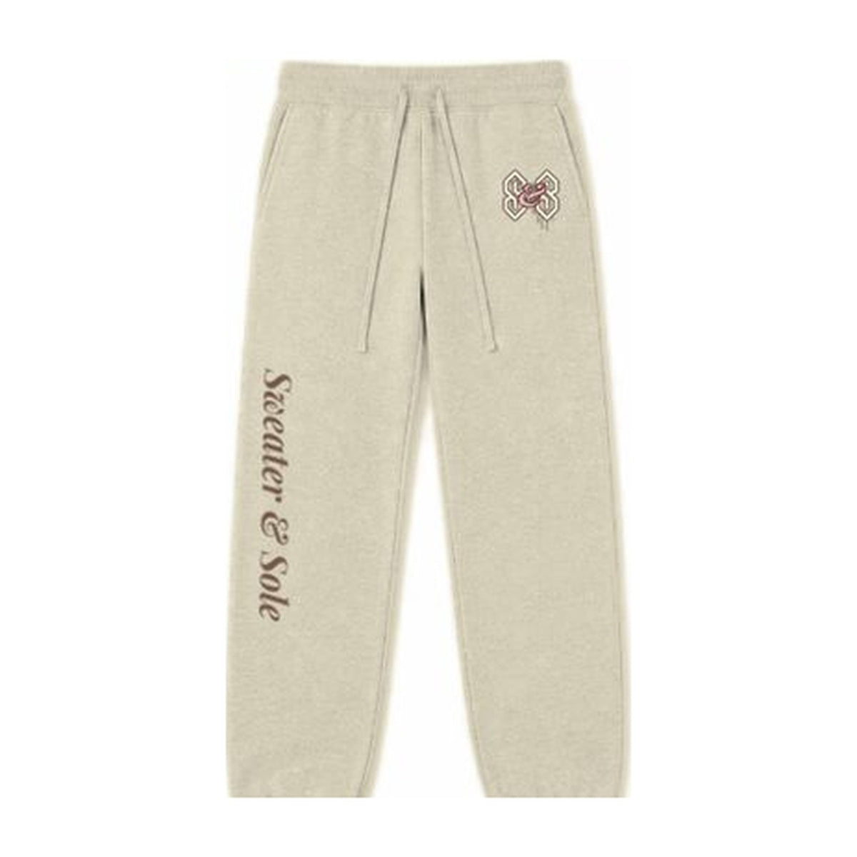 L05 Street sweatpants in Cream, front