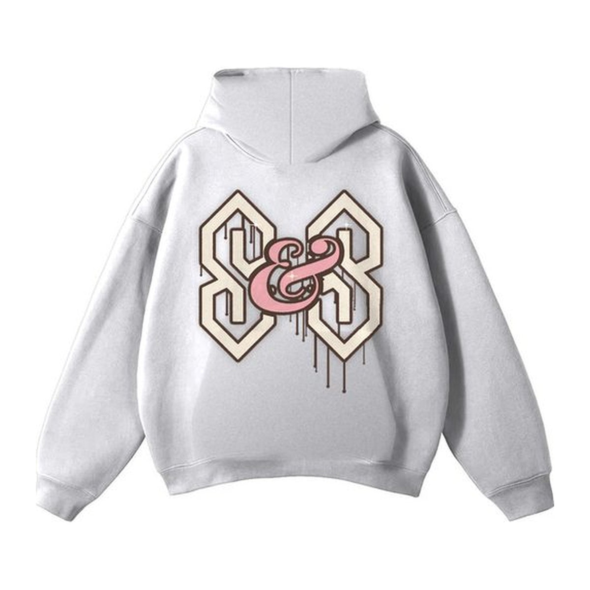 L05 Street hoodie in Heather Grey, back