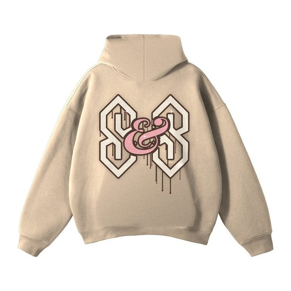 L05 Street hoodie in Khaki, back