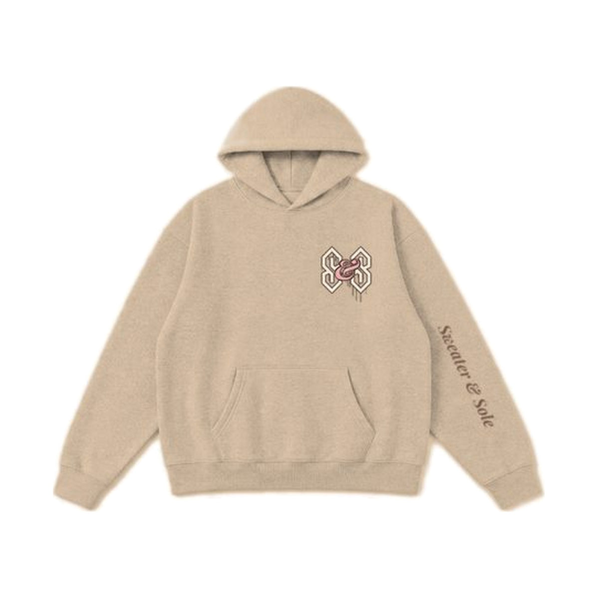 L05 Street hoodie in Khaki, front