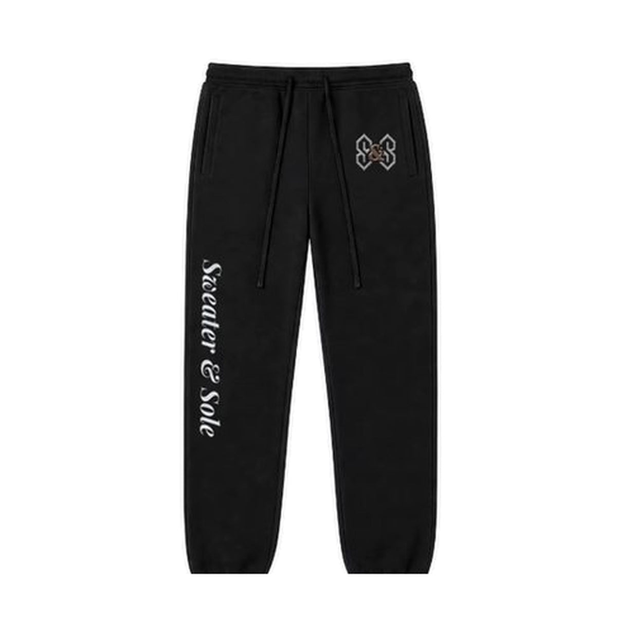 L06 Gothic Crystal sweatpants in Black, front