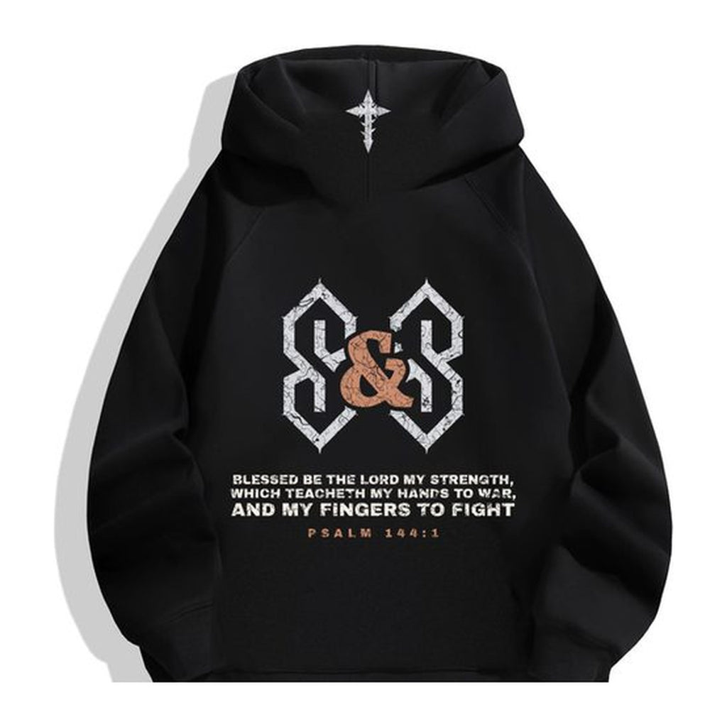 W1 Hands to War hoodie in Black, back